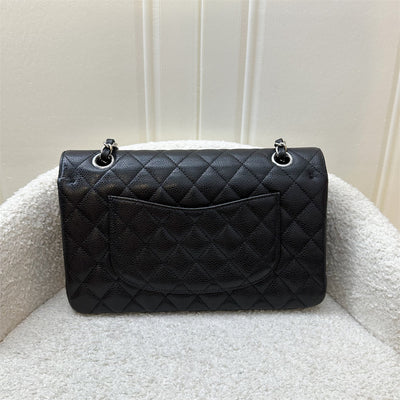 Chanel Medium Classic Flap CF in Black Caviar and SHW