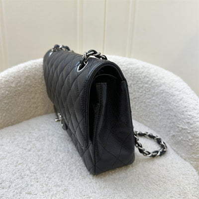 Chanel Medium Classic Flap CF in Black Caviar and SHW