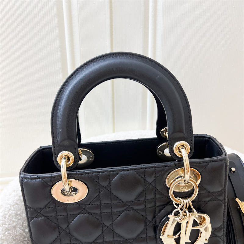 Dior Small Lady Dior ABCDior in Black Lambskin LGHW