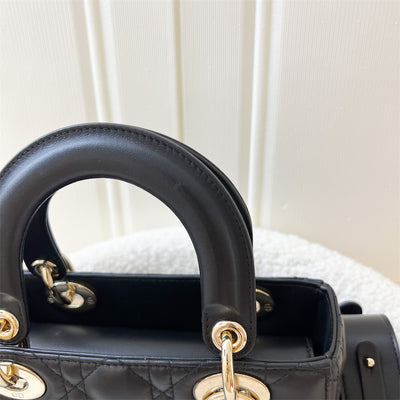 Dior Small Lady Dior ABCDior in Black Lambskin LGHW