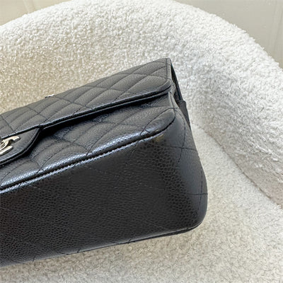 Chanel Medium Classic Flap CF in Black Caviar and SHW