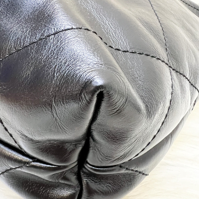 [Local Set - May 2024] Chanel 22 Small Hobo Bag in Black Shiny Calfskin and AGHW