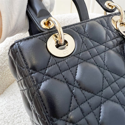 Dior Small Lady Dior ABCDior in Black Lambskin LGHW