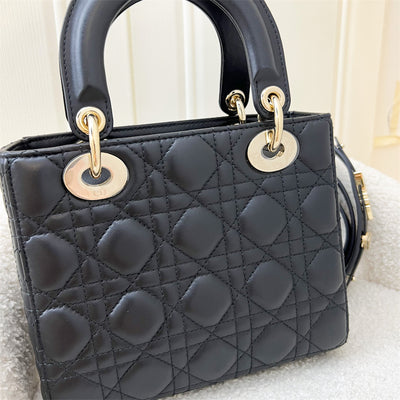 Dior Small Lady Dior ABCDior in Black Lambskin LGHW