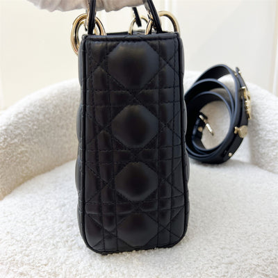 Dior Small Lady Dior ABCDior in Black Lambskin LGHW