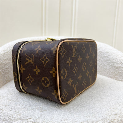 LV Nice Mini Toiletry Pouch in Monogram Canvas GHW