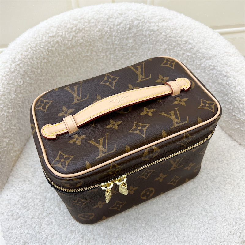 LV Nice Mini Toiletry Pouch in Monogram Canvas GHW