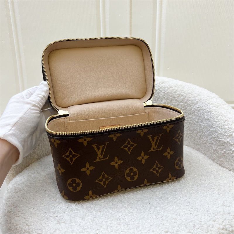 LV Nice Mini Toiletry Pouch in Monogram Canvas GHW