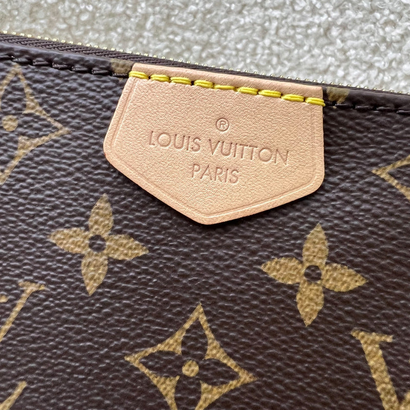 LV Multi Pochette Accessoires MPA Smaller Pochette with Original Chain in Monogram Canvas and GHW