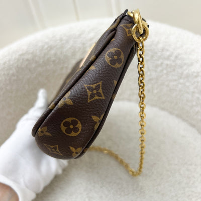 LV Multi Pochette Accessoires MPA Smaller Pochette with Original Chain in Monogram Canvas and GHW