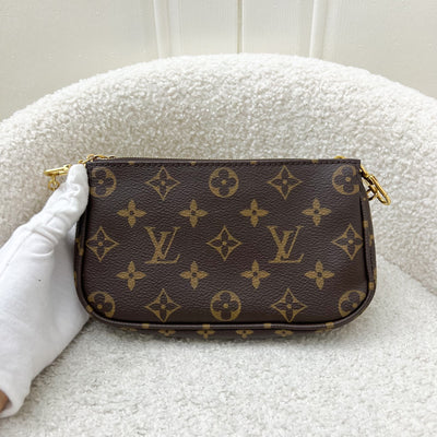 LV Multi Pochette Accessoires MPA Smaller Pochette with Original Chain in Monogram Canvas and GHW