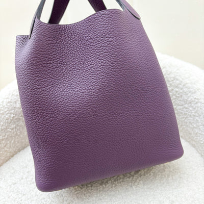 Hermes Picotin 18 in Cassis Taurillon Maurice Leather and GHW