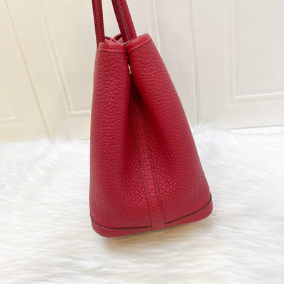 Hermes Garden Party 30 in Rouge Piment Veau Negonda Leather and PHW