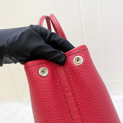 Hermes Garden Party 30 in Rouge Piment Veau Negonda Leather and PHW