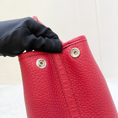Hermes Garden Party 30 in Rouge Piment Veau Negonda Leather and PHW