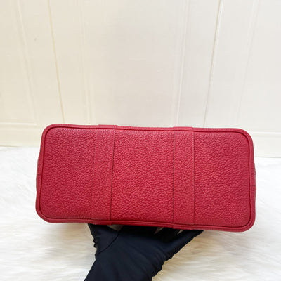 Hermes Garden Party 30 in Rouge Piment Veau Negonda Leather and PHW