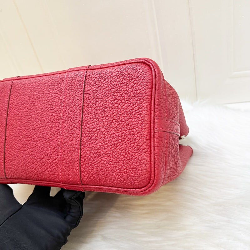 Hermes Garden Party 30 in Rouge Piment Veau Negonda Leather and PHW