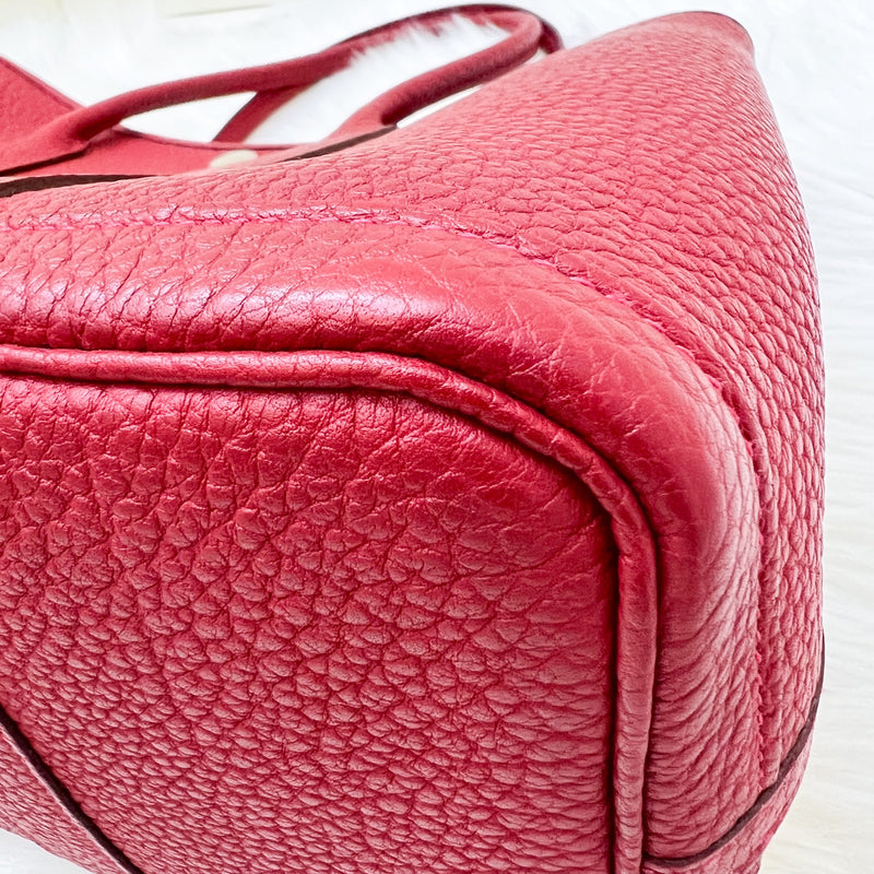 Hermes Garden Party 30 in Rouge Piment Veau Negonda Leather and PHW