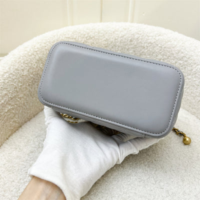 Chanel Pearl Crush Small Vanity in Grey Lambskin and AGHW