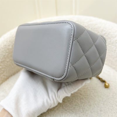 Chanel Pearl Crush Small Vanity in Grey Lambskin and AGHW