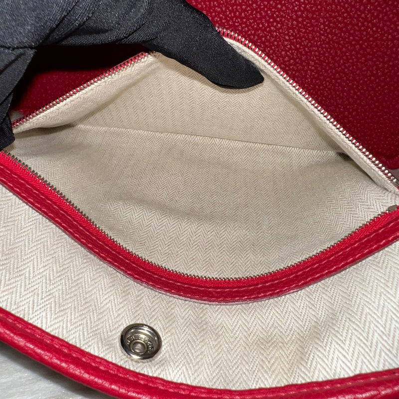 Hermes Garden Party 30 in Rouge Piment Veau Negonda Leather and PHW