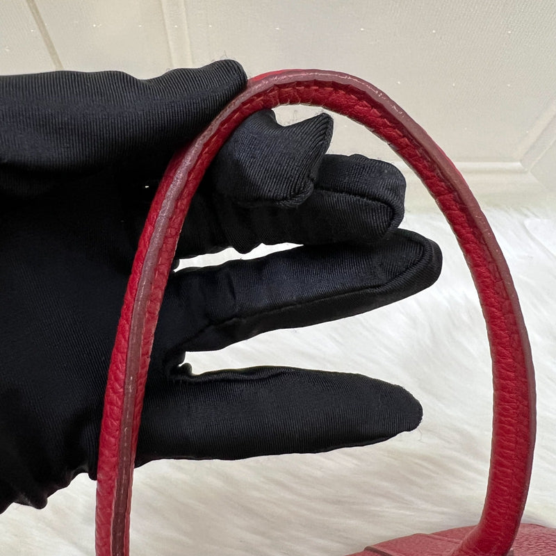 Hermes Garden Party 30 in Rouge Piment Veau Negonda Leather and PHW