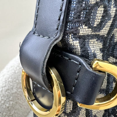 Dior Medium C'est Dior Bag in Blue Dior Oblique Jacquard and GHW (Model: M2271UTZQ)