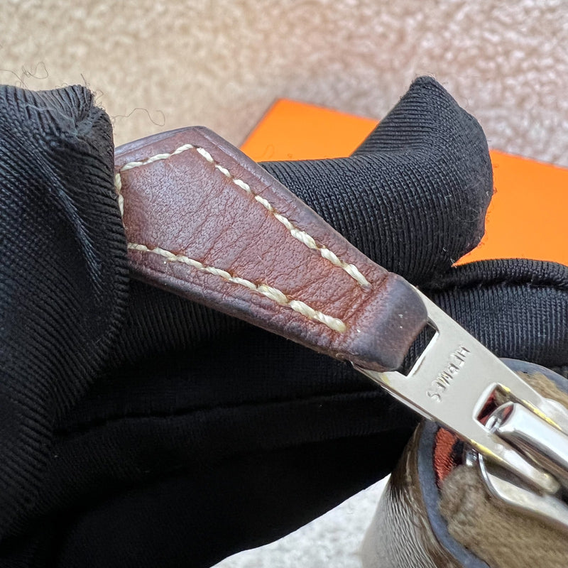 Hermes Silk in Wallet in Alezan / Terre Battue Epsom Leather and GHW