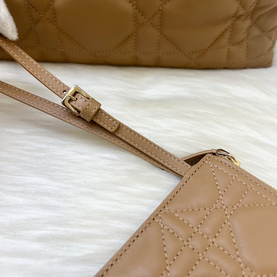 Dior Medium Dior Toujours Bag in Medium Tan Macrocannage Calfskin and GHW