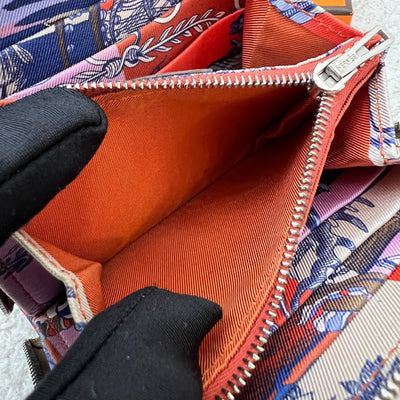 Hermes Silk in Wallet in Alezan / Terre Battue Epsom Leather and GHW