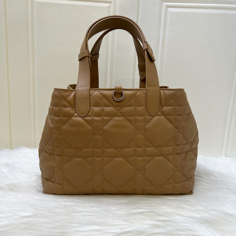 Dior Medium Dior Toujours Bag in Medium Tan Macrocannage Calfskin and GHW