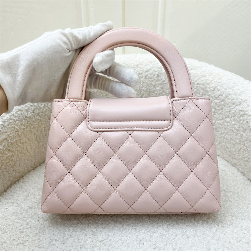 Chanel 23K Mini / Small Kelly Bag in Light Pink Calfskin and AGHW