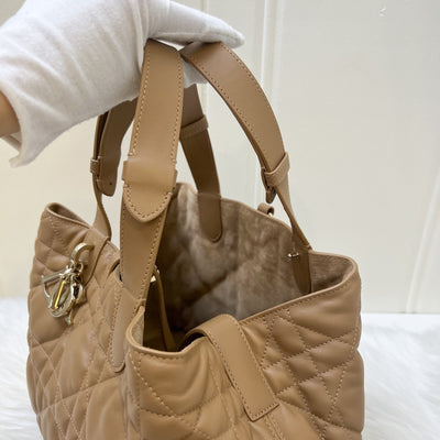 Dior Medium Dior Toujours Bag in Medium Tan Macrocannage Calfskin and GHW