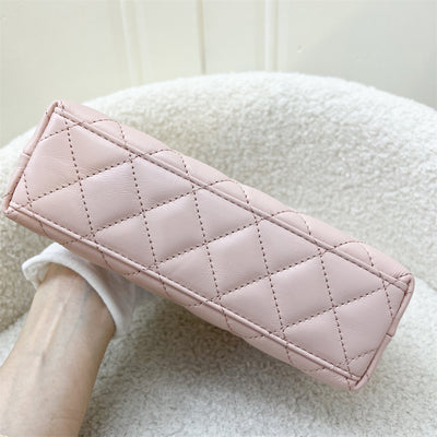 Chanel 23K Mini / Small Kelly Bag in Light Pink Calfskin and AGHW