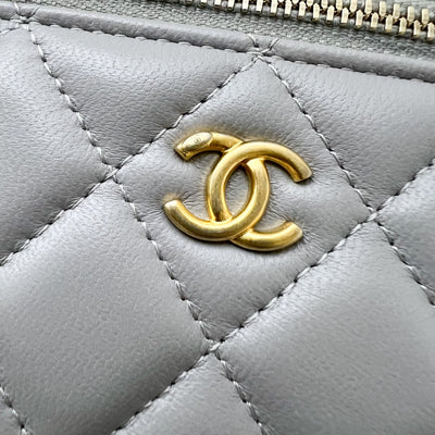 Chanel Pearl Crush Vanity in 21B Grey Lambskin and AGHW