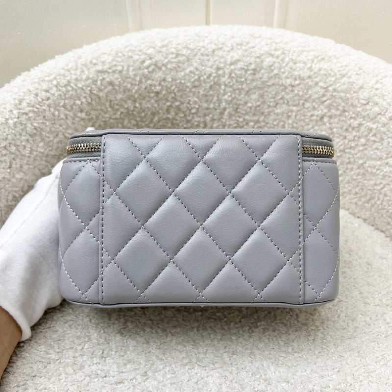 Chanel Pearl Crush Vanity in 21B Grey Lambskin and AGHW