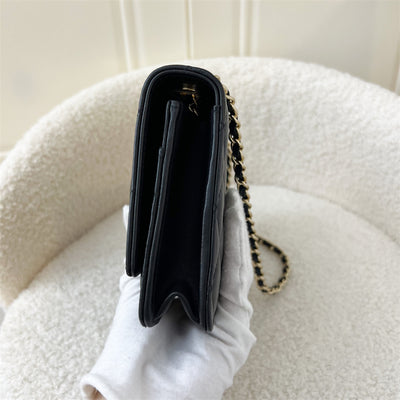 Chanel Trendy CC Wallet on Chain WOC in Black Lambskin and LGHW