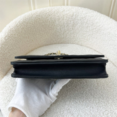 Chanel Trendy CC Wallet on Chain WOC in Black Lambskin and LGHW