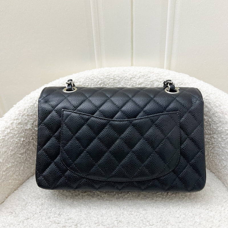 Chanel Small Classic Flap CF in Black Caviar and SHW