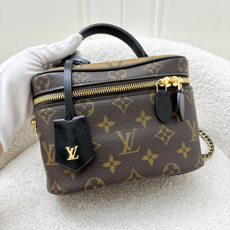 LV Vanity PM in Monogram Canvas and Black Trim