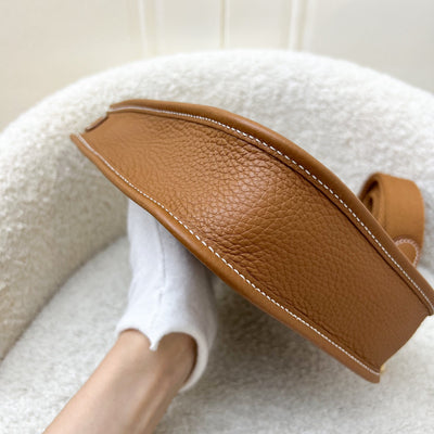 Hermes Mini Evelyne TPM in Gold Clemence Leather with Gold Strap and GHW