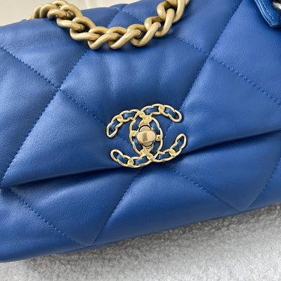 Chanel 19 Small Flap in 21C Blue Lambskin and 3-Tone Hardware