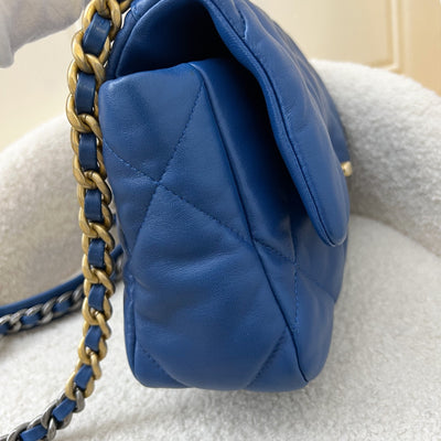 Chanel 19 Small Flap in 21C Blue Lambskin and 3-Tone Hardware