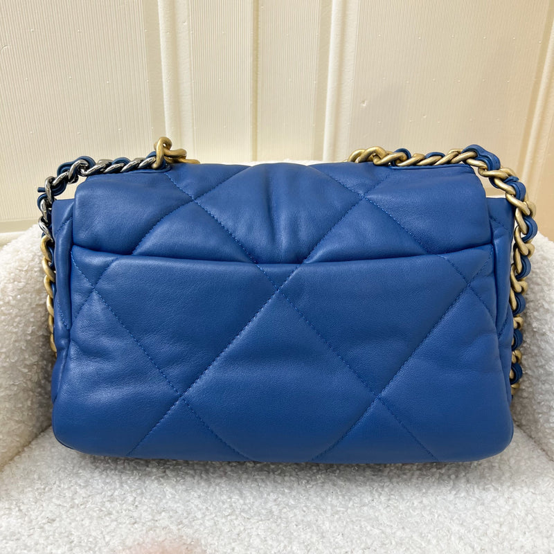 Chanel 19 Small Flap in 21C Blue Lambskin and 3-Tone Hardware