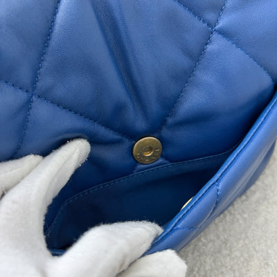 Chanel 19 Small Flap in 21C Blue Lambskin and 3-Tone Hardware