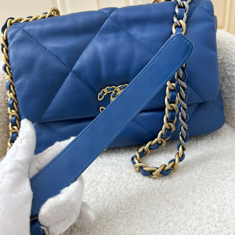 Chanel 19 Small Flap in 21C Blue Lambskin and 3-Tone Hardware – Brands Lover
