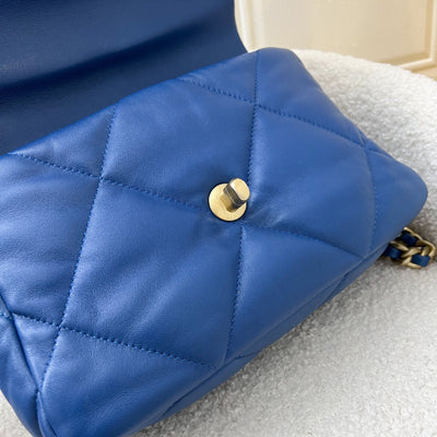 Chanel 19 Small Flap in 21C Blue Lambskin and 3-Tone Hardware