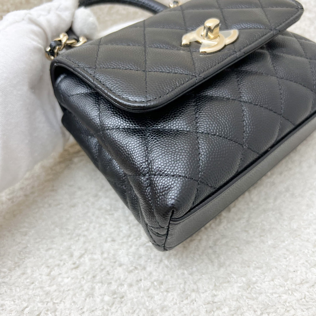 ショルダーバッグ・ポシェット × ヴィンテージ(中古) Chanel Caviar Coco Handle 16 AP4244 ショルダーバッグ・ポシェット × ヴィンテージ(中古) Chanel