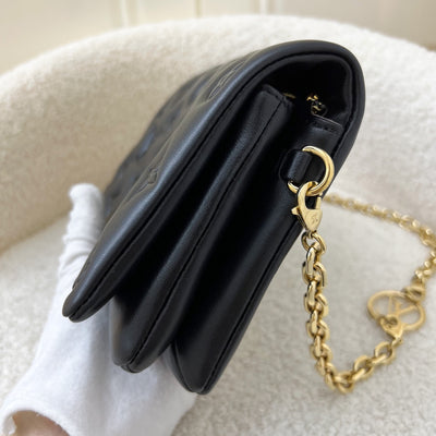 LV Pochette Coussin in Black Puffy Lambskin and GHW