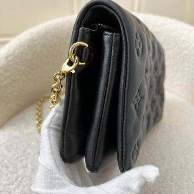 LV Pochette Coussin in Black Puffy Lambskin and GHW